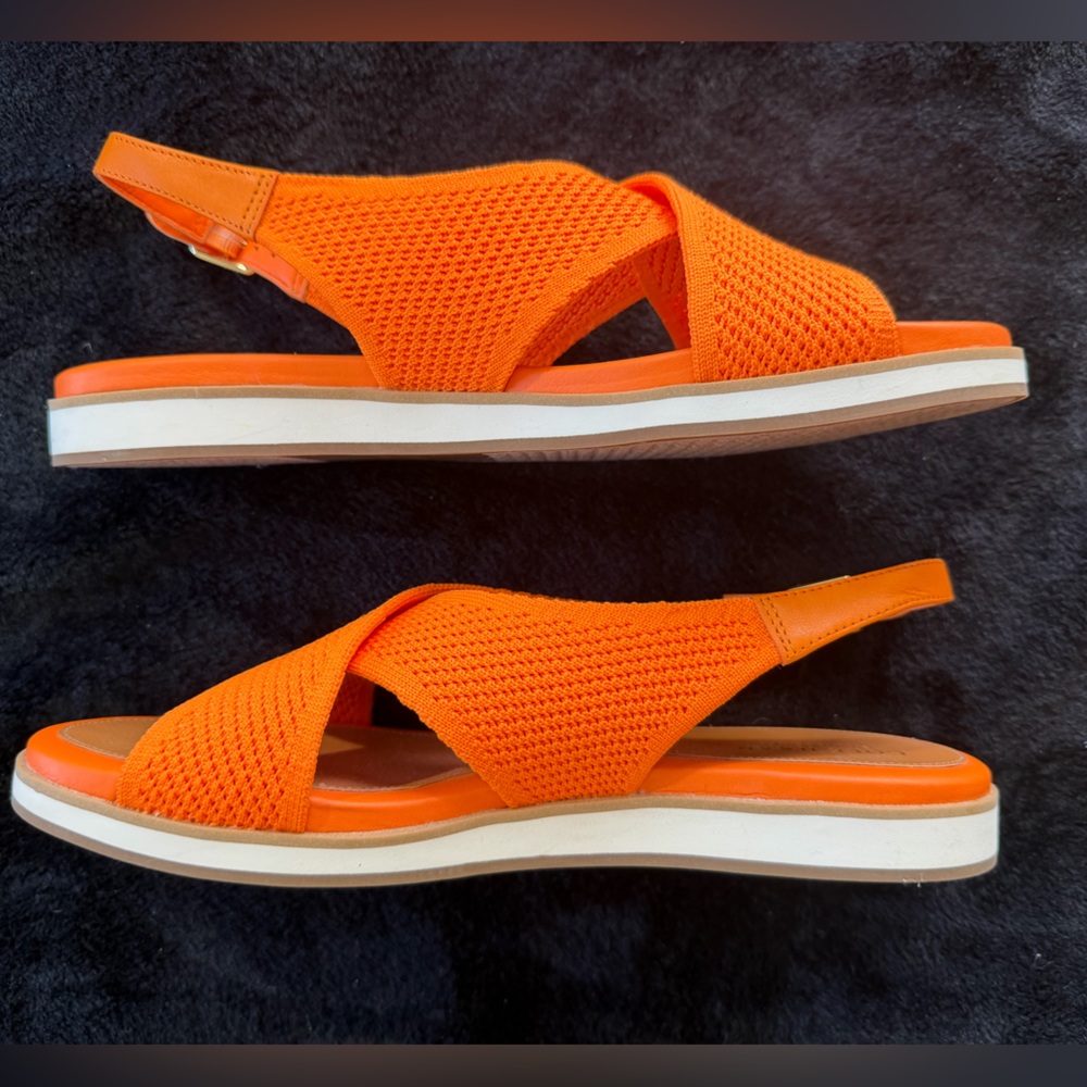 Cole Haan Sandals Orange Mikaela Stitchlite size 8 NWOT - Picture 10 of 11